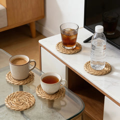 WEAVLORA - Handwoven Rattan Placemats That Protect Dining Tables