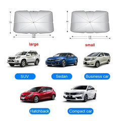 AUVELIS - Folding Windshield Umbrella for a Cooler Parked Car
