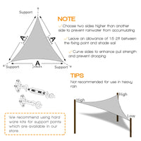 SUNTRIANGLE – Waterproof Triangle Shade Sail for Garden and Patio