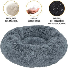 PAWVELLE - Plush Round Pet Sofa for Cozy Statement Seating