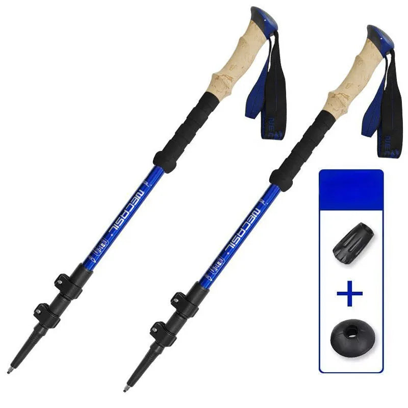 ALPIVRA - Collapsible Trekking Poles for Stability on Rough Trails