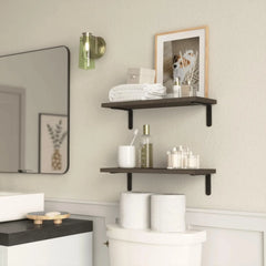 MACRIVA - Wooden Hanging Shelves for Artful Wall Storage