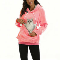 PAWVELA - Cat Cuddle Pouch Hoodie for Hands-Free Companionship
