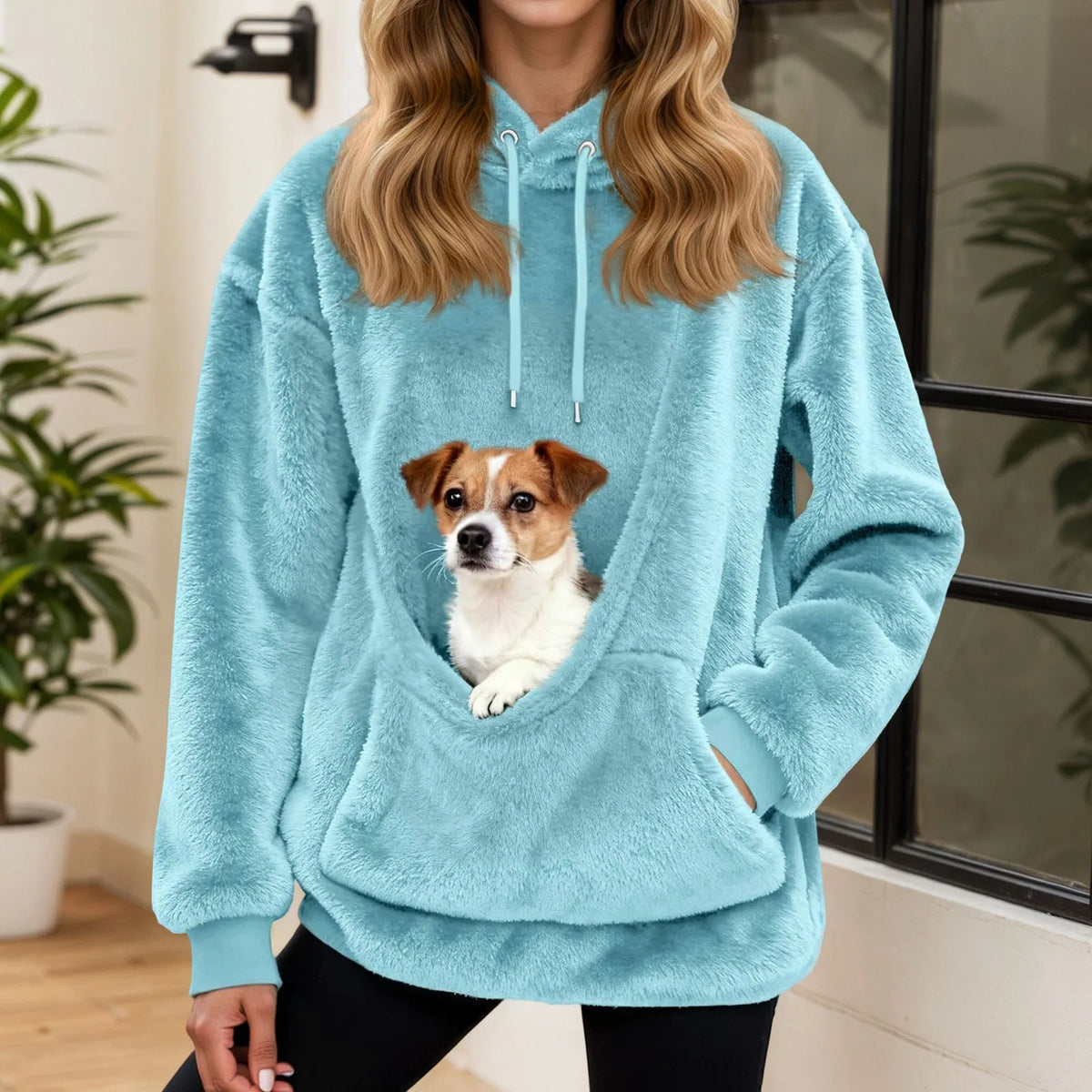 PAWVORA - Fleece Pet Pocket Hoodie for Keeping Companions Close