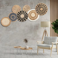 SEGRIVA - Seven Woven Wall Baskets for a Textured Focal Point