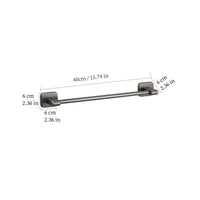 Space Aluminum Towel Rod Self-Adhesive No-Drilling Bathroom Kitchen Hand Towel Holder Plastic Base Sticky Installation