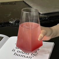CRYSTAVA - Geometric Highball Glasses for Sculptural Drink Displays