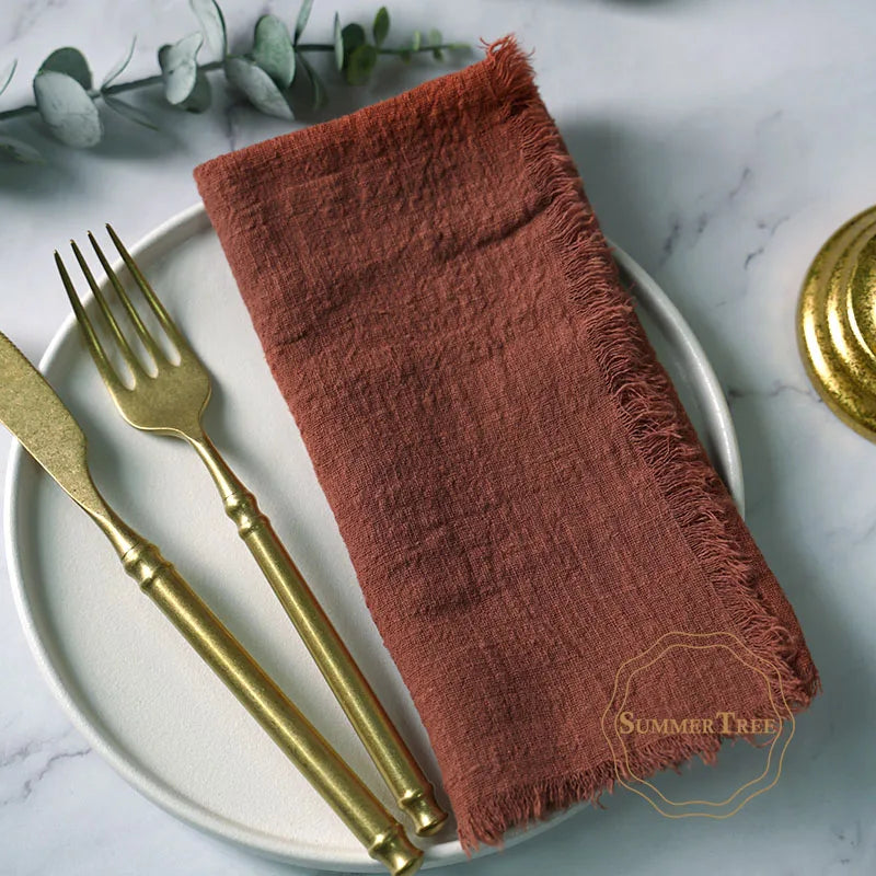 TAVRINA - Cotton Napkin Set for Artfully Layered Tablescapes