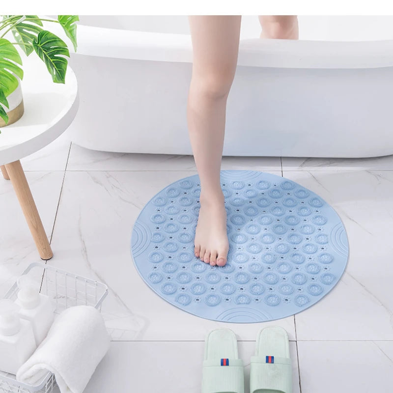 VELSORA - Sculptural Suction Bath Mat for Steadier Showers