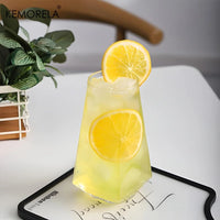 CRYSTAVA - Geometric Highball Glasses for Sculptural Drink Displays