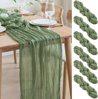 DRAPELLE - Gauze Table Runner for Softly Textured Tablescapes