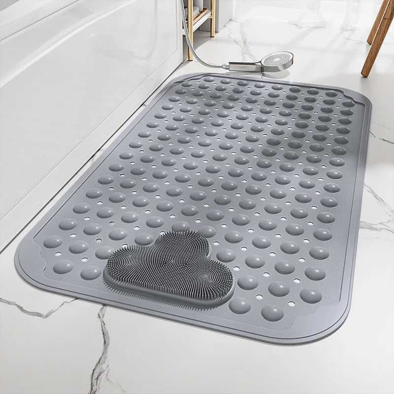 TREDORA - Textured Shower Mat for Steadier, Massaging Footing
