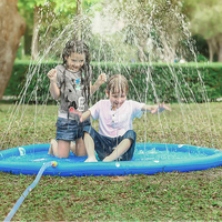 SUMMERWAVE – Large Inflatable Splash Mat for Family Outdoor Fun