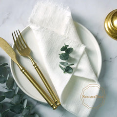 TAVRINA - Cotton Napkin Set for Artfully Layered Tablescapes