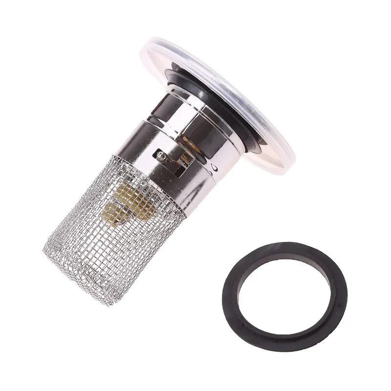 DRAIVEL - Polished Pop-Up Drain Stopper That Traps Hair and Prevents Clogs