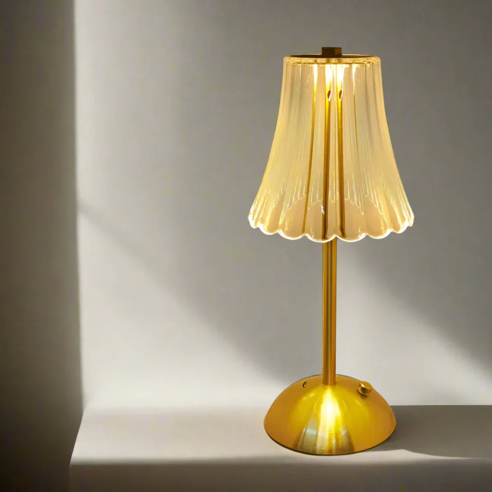 ZELORIA - Cordless Crystal-Look Table Lamp for Effortless Ambience