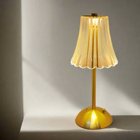 ZELORIA - Cordless Crystal-Look Table Lamp for Effortless Ambience