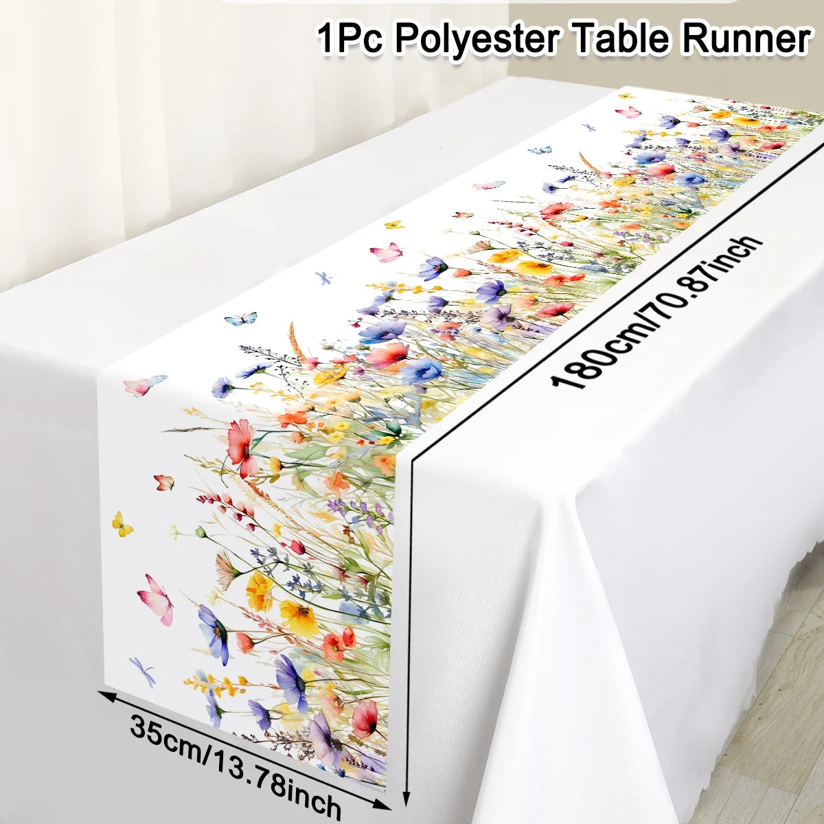 TULIVEL - Floral Table Runner for an Artful Spring Tablescape