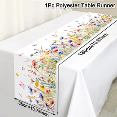 TULIVEL - Floral Table Runner for an Artful Spring Tablescape