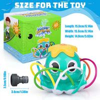 SPLASHPOD – Kids Octopus Water Toy with 8 Wiggling Spray Arms