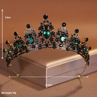 ZAVENZA - Baroque Crystal Tiara for a Striking Bridal Look