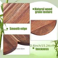 Wooden Heart Shaped Cutting Board 35.5x29.5cm for Valentine’S Dinner Smooth Surface Multipurpose Portable Serving Platter