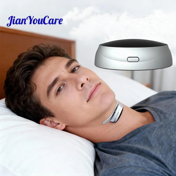 JianYouCare Electric Anti-Snoring Device Dual frequency pulse magnetic attraction quiet Sleep aid Breathing Corrector Stop Snore