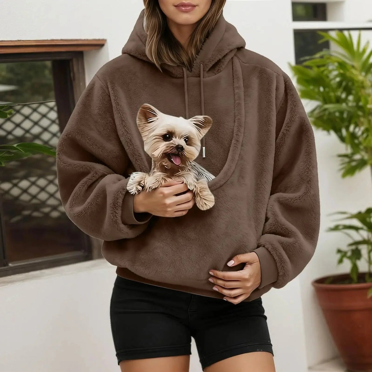 PAWVELA - Pet Carrier Hoodie for Hands-Free Comfort on the Go