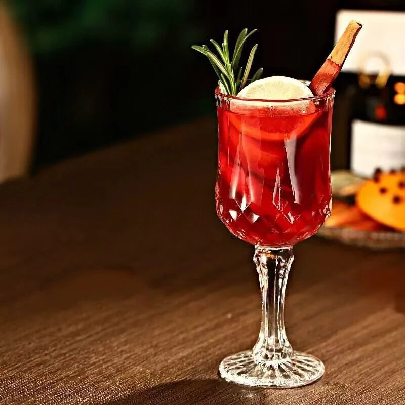 GLAVORA - Engraved Glass Goblet for Distinctive Home Bar Serving