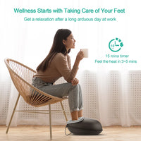 TRELUNO - Heated Kneading Foot Massager for Tired Feet