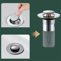 DRAIVEL - Polished Pop-Up Drain Stopper That Traps Hair and Prevents Clogs