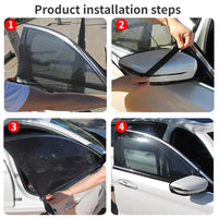 MESHLUNE - Mesh Car Window Shades for UV Protection and Cooler Rides