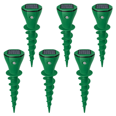 MOLVERRA - Solar Mole Repeller for Quiet Garden Protection