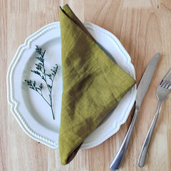 LINUVIA - Pure Linen Napkin Set for Artfully Layered Tables