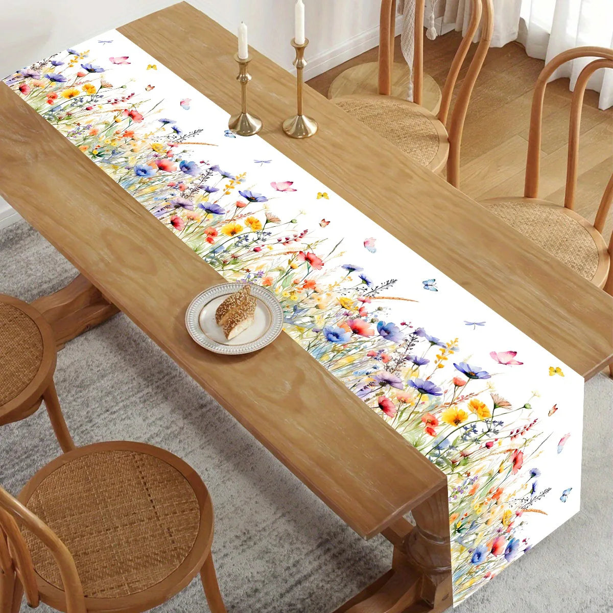 TULIVEL - Floral Table Runner for an Artful Spring Tablescape