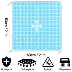 AQUVELA - Cushioned Shower Mat for Softer, Steadier Footing
