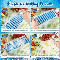 COOLSTIX - Slim Ice Stick Tray for Chilling Bottled Drinks