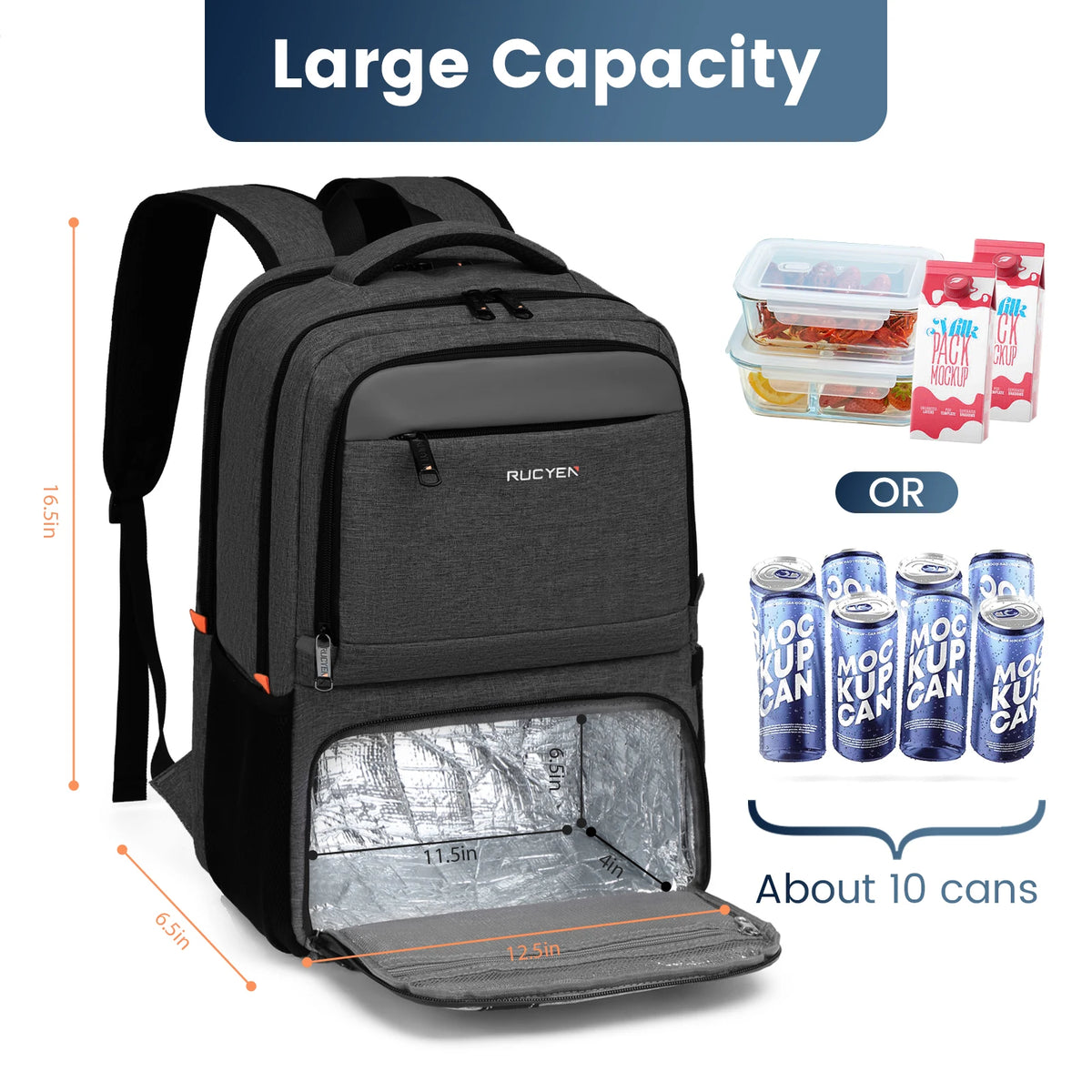 PACKVORA - Waterproof Outdoor Backpack for Organized Adventures