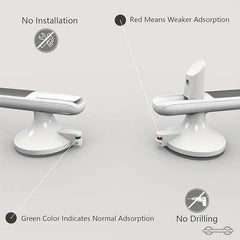 GRIPLORA - No-Drill Suction Grab Bar for Added Stability