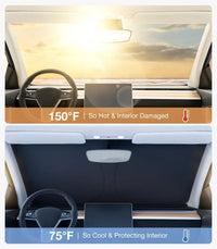 AERUVIA - Foldable Windshield Sunshade For A Cooler Cabin