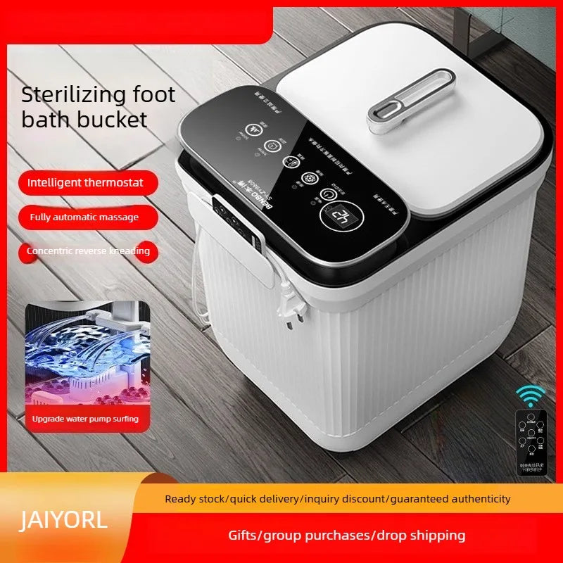 SOLVYRA - Heated Foot Spa With Massage and Remote-Controlled Comfort