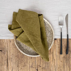 FABLUNE - Set of Four Linen Napkins for an Artful Table Setting
