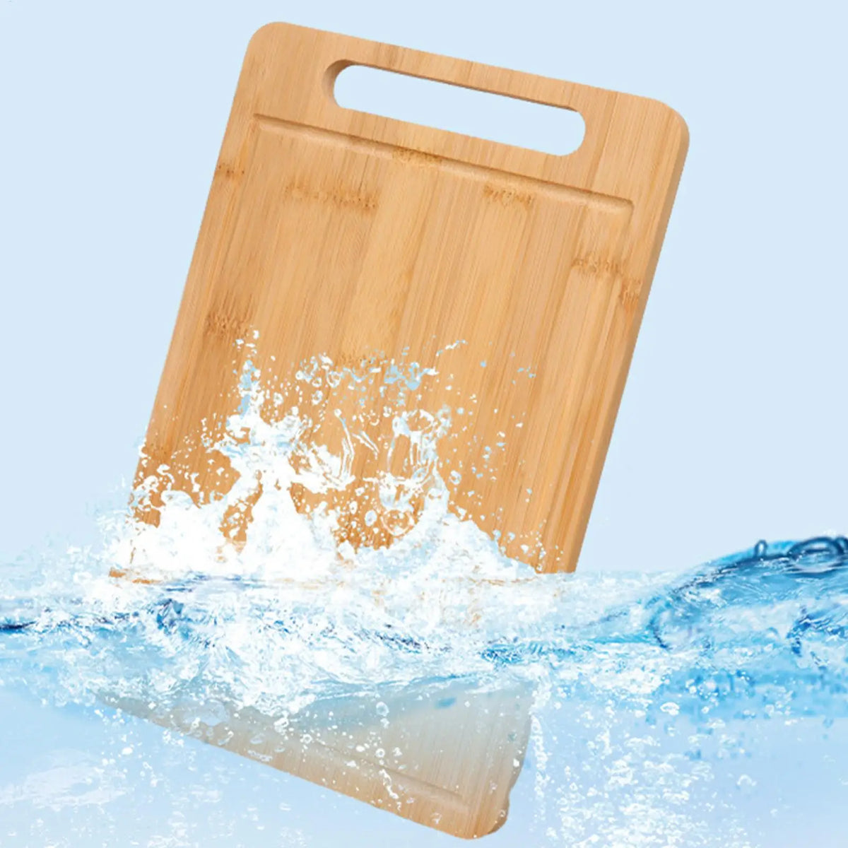 CULIVRA - Double-Sided Bamboo Cutting Board for Hygienic Food Prep