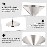 VYNORIQ - Six Steel Wine Glasses for Shatterproof Entertaining