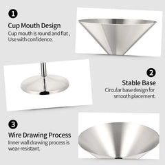VYNORIQ - Six Steel Wine Glasses for Shatterproof Entertaining