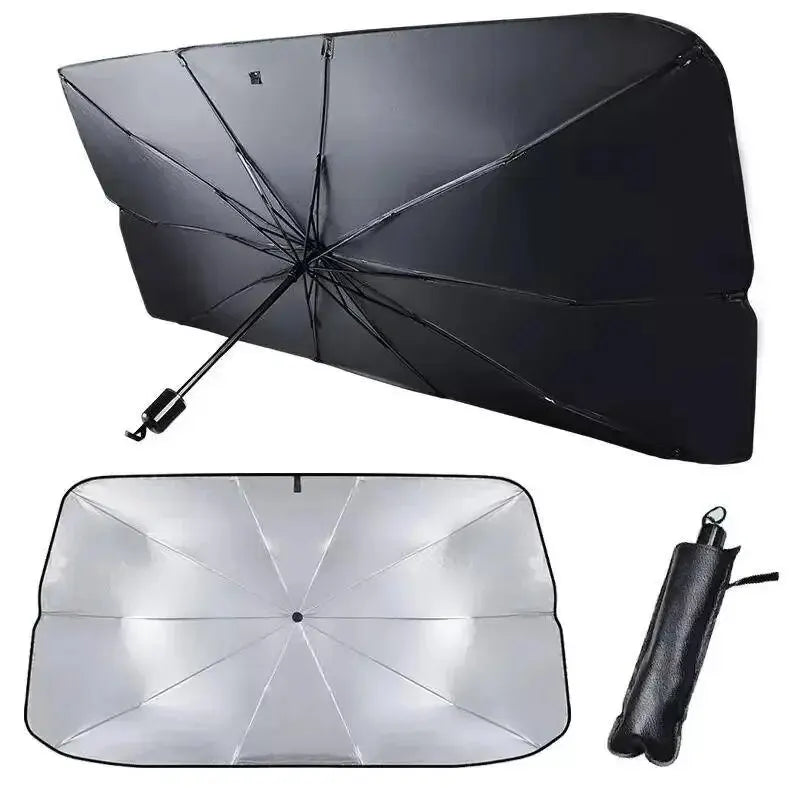 AUVELIS - Folding Windshield Umbrella for a Cooler Parked Car