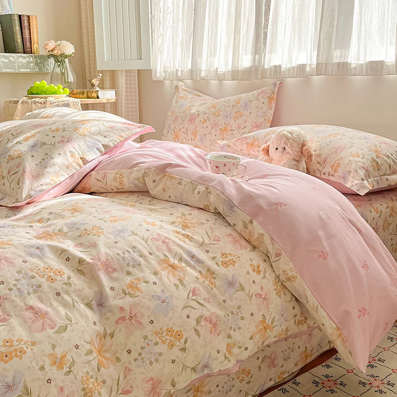 FLORVENA - Floral Cotton Duvet Set for an Artful Bedroom