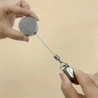 ZELVORI - Retractable Towel Rack for Drill-Free Wall Storage