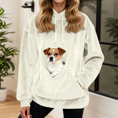 PAWVORA - Fleece Pet Pocket Hoodie for Keeping Companions Close