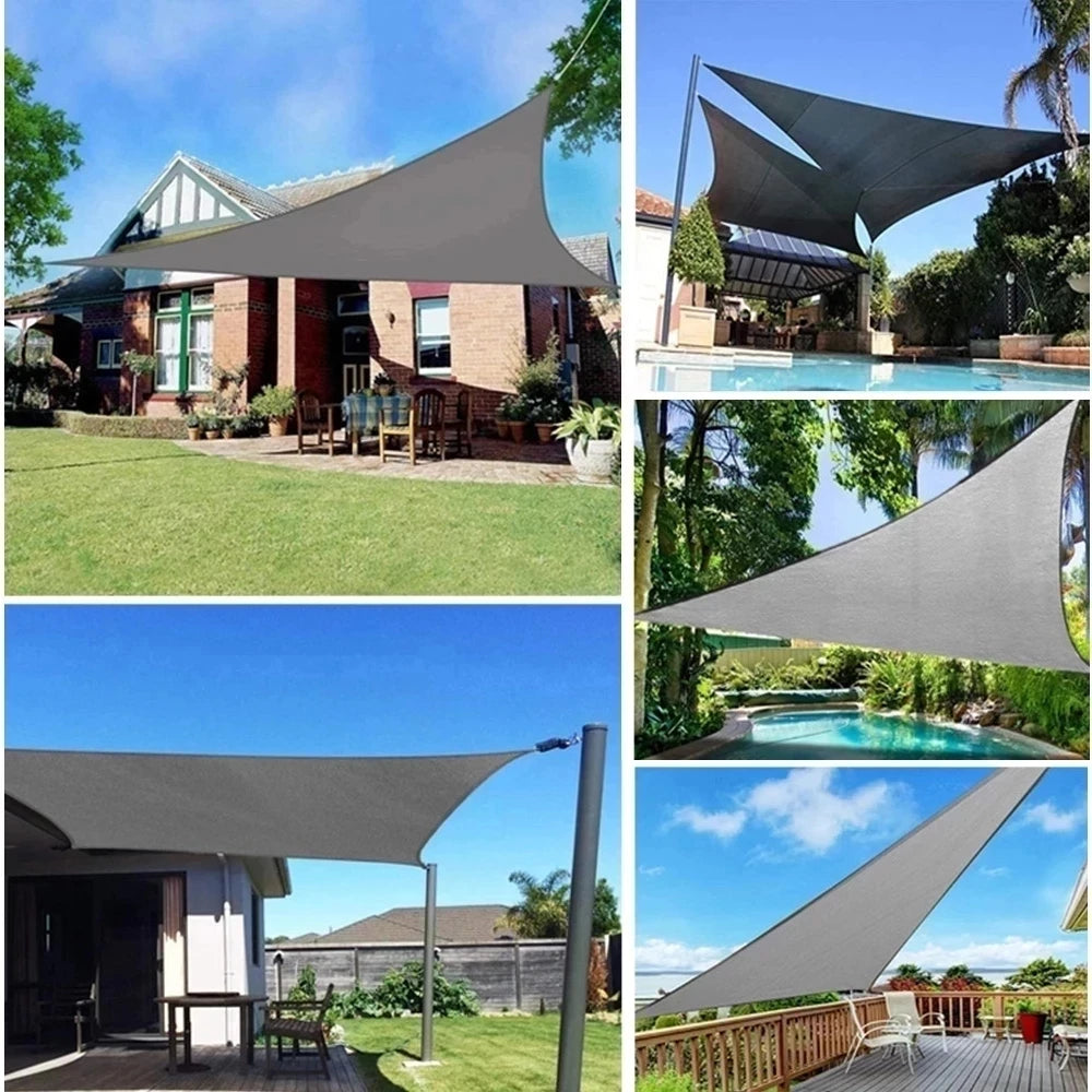 CANOPYWAVE - Sculptural Triangle Shade Sail for Cooler Outdoor Living